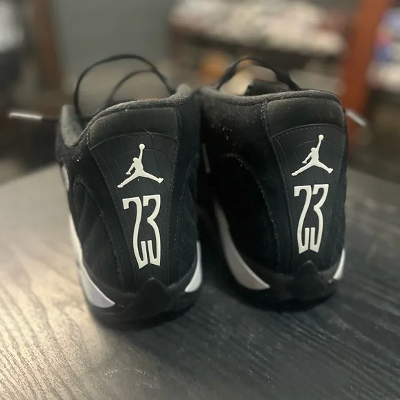 Jordan Black and White Men's Sneakers - Picture 5 of 6